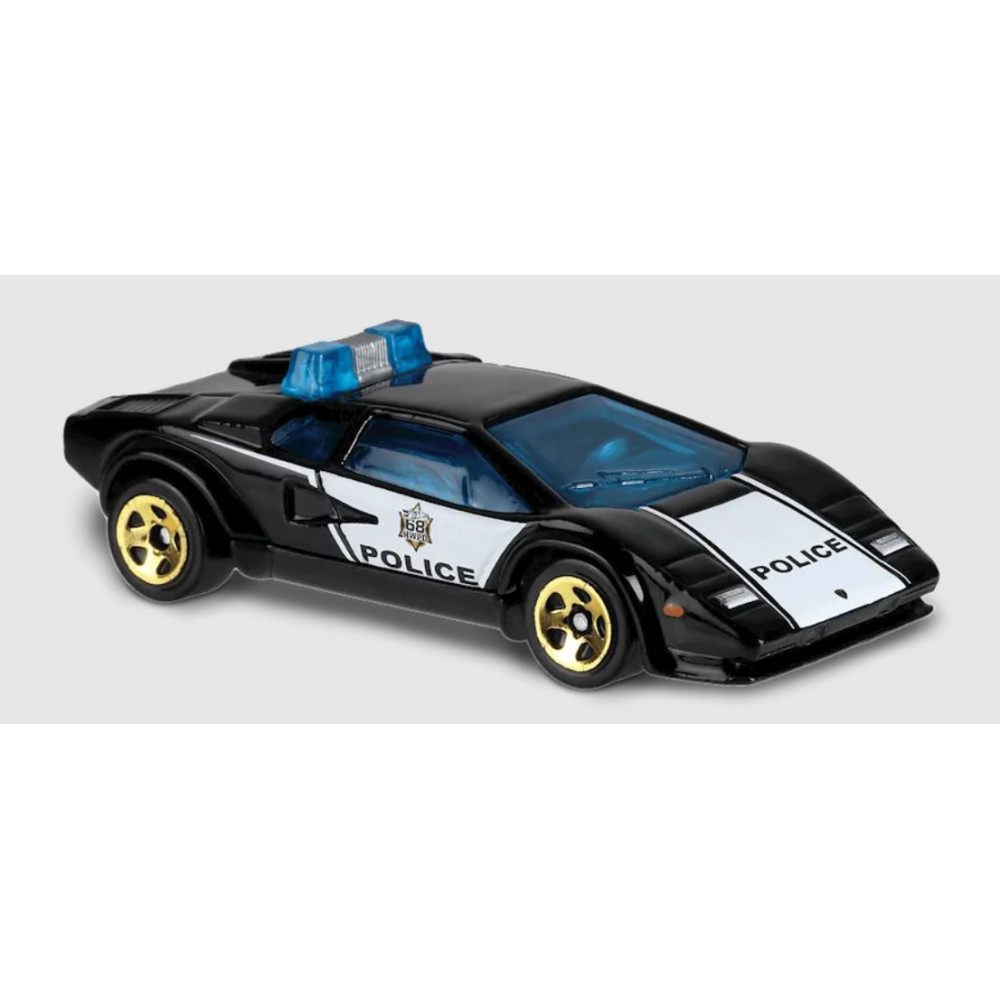 Машинка Hot Wheels Lamborghini Countach Police Car (2019 Базовая